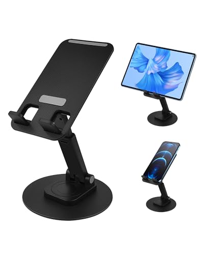Porta Cellulare E Tablet Da Tavolo Supporto Telefono Scrivania Universale Pieghe - 12