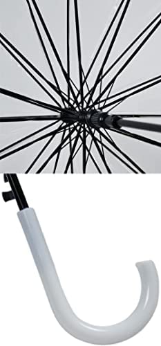 Image of Transparent Umbrella | Durable Wind-Resistant Umbrella | maximum rain coverage umbrella | With A Ling Handle (Pack Of 1).