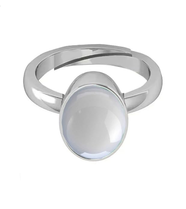 Bague pierre de lune arc-en-ciel ajustable, le cadeau idéal - 4