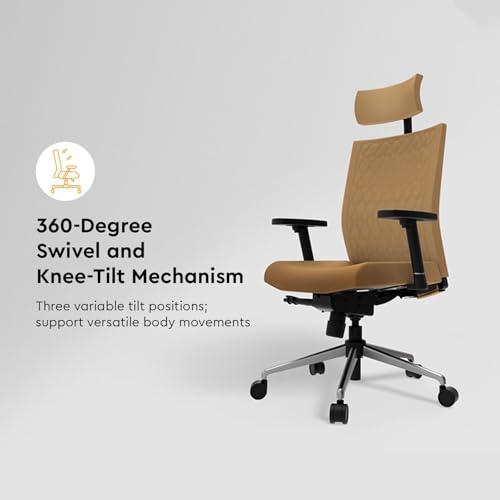 Image of Interio by Godrej Prime High Back Ergonomic Premium Cushioned Office Chair