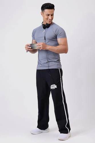 Image of FUAARK Grain Men's Slim Fit Heavyweight Stretchable Raglan Sleeves Gym & Workout Tshirt