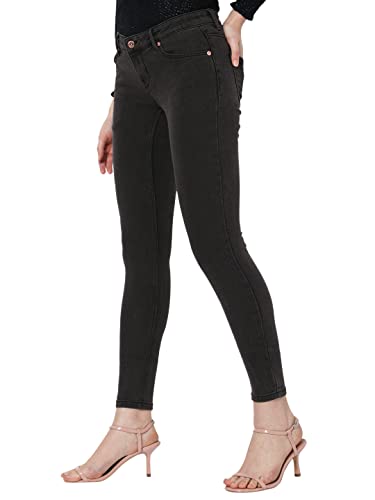 Image of Vero Moda Women Black Low-Rise Stretchable Jeans