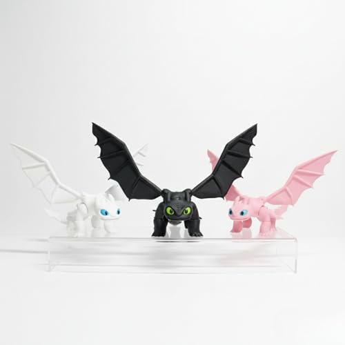 Dragon Toys for Kids, Collectible Toys, Mini Dragon Toy, Dragon Action Figure, mini Figures, Compatible with How to Train Your Dragon Toys, Toothless 