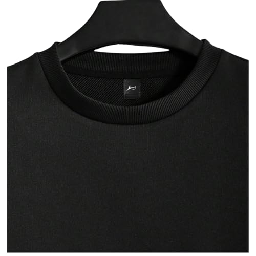 Image of PROSHARX Men's Essential Patch Sweatshirt | Warm, Fleece & Comfortable Round Neck Sweatshirt
