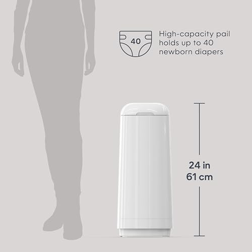 Diaper Genie Essence Diaper Pail with Easy Roll Refill (18 Bags) - image 5