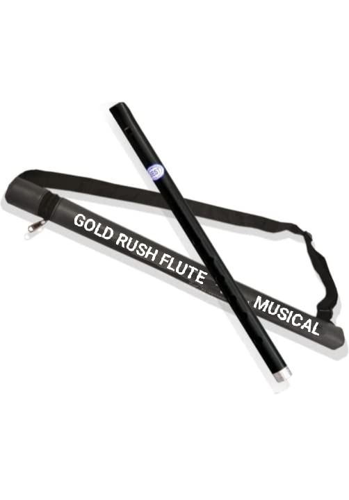 B Scale PVC Black State Flute Size 14 Inch 6 Holes Bansuri Color Black & White The Gold Rush Flute is Winner of Guineas Book World Recorder For 16 Feet Long Bansuri (BSBF310)-image-22