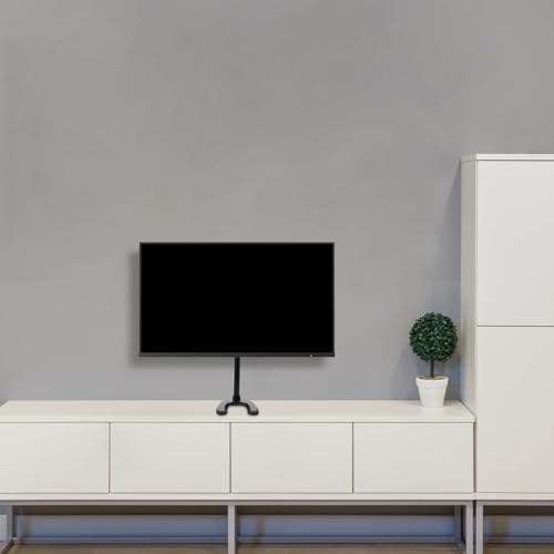 Support TV orientable pour éviter les reflets et pied robuste antichute