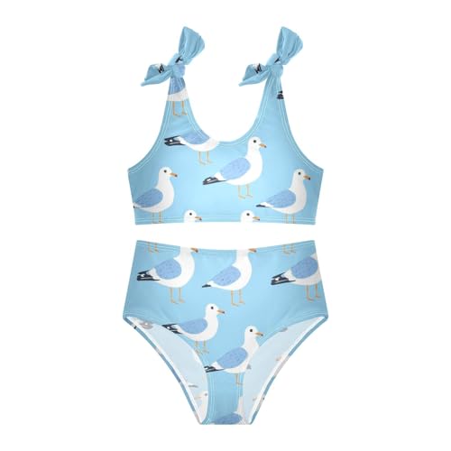 Wusikd Seagull Girls Swimsuits Two Piece Cute Swimwear Bikini Set for for Girls Size 3T3