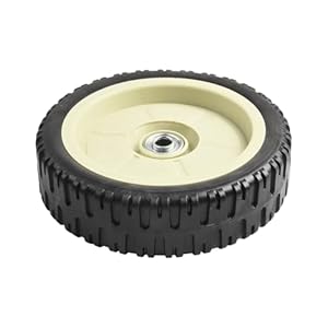 Rasenmäher-Räder, Ersatz, 7, 8, 25,4 cm, vorne, hinten, schwarz, Push, selbstfahrend, Mähmaschinenteile, Zubehör