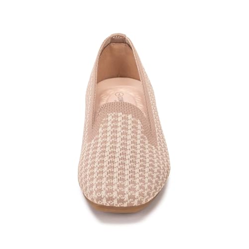 Image of Frank Mully Women's Loafer Flats Square Toe Comfortable Office Work Shoes, Cute Penny Loafer Slip On Walking Driving Shoes