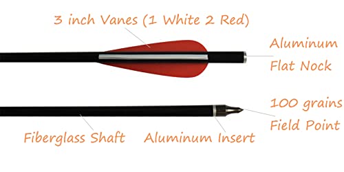 Black Eagle X-Impact High-Mod Carbon Micro-Diameter Fetched Carbon Hunting Arrow (400, 6 Pack)