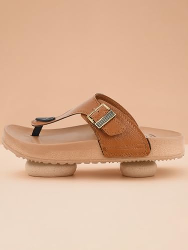 Image of Men's Slippers | Stylish & Comfortable Flip-Flop Slippers for Men | EVA Sole Material | Slip Resistant | Durable & Lightweight Men Chappal for Daily Use (GF-Eva-112)