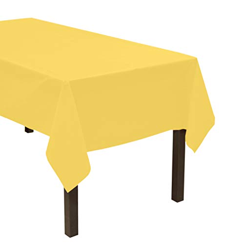Party Essentials Heavy Duty Plastic Table Cover Available in 44 Colors, 54
