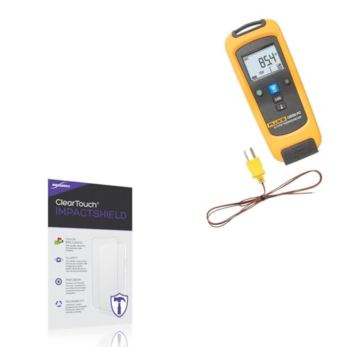 BoxWave Screen Protector Compatible With Fluke t3000 FC - ClearTouch ImpactShield (2-Pack), Impenetrable Screen Protector Flexible Film