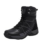 Wygwlg Military Work Boots, Men Outdoor Winter Warm Fur...