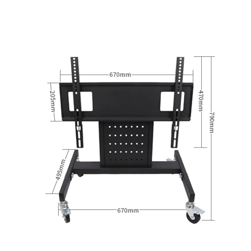 Soporte rodante para TV con altura baja y ruedas, para pantallas de 32-65 pulg miniatura 2