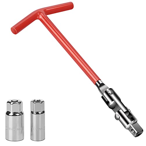 Nutmanel Wrengh Lot de 2 clés à bougie d'allumage avec poignée en caoutchouc pour voiture Cover