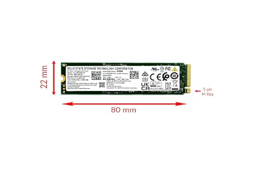 Image of SSSTC SSD 256GB M.2 2280 NVMe PCIe 4.0 Gen4 x4 CL4-8D256 Solid State Drive for Surface Pro Dell HP Lenovo Laptop Ultrabook Tablet
