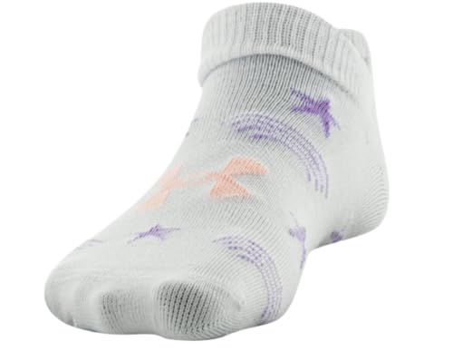 Under Armour Girl`s Essential No Show Socks 6 Pack (Assorted(U0221P6-082, Small)3