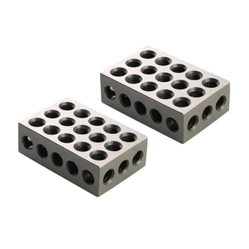 2個 25mm 50mm 75mm 23穴 精密マッチング マシニスト 123 フライス工具 1-2-3インチ ブロックゲージ メトリック 25-50-75mm 平行ブロック 广泛用途