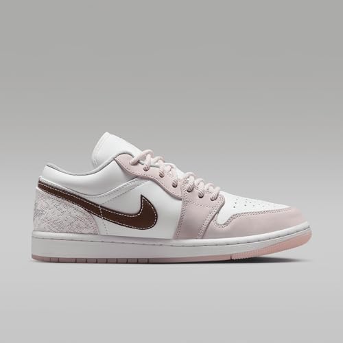 Air Jordan 1 Low Women's Shoes (IB8859-101, White/White/Light Soft Pink/Ironstone)3