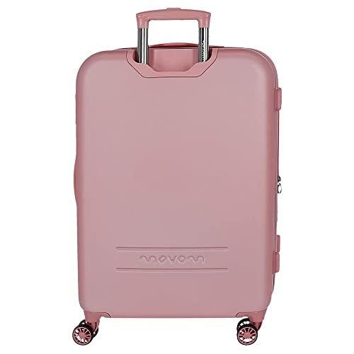 Miniatura 3 de Movom Riga Maleta Grande Rosa 56x80x29 Cms Rígida Abs Cierre Tsa 91l 4,7 Kgs 4 Ruedas Dobles Equipaje Mano