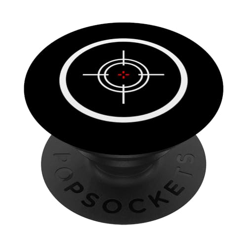 Crosshair Shot Sniper Weapon Rifle Paintball Aim Sports Gift PopSockets Standard PopGrip