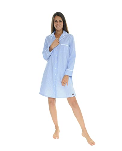 Chemise de nuit stéphanoise en coton doux pour femme