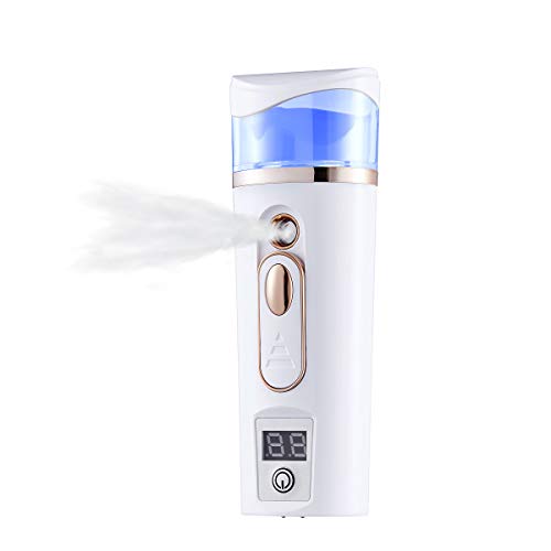 Facial Nano Mist Sprayer, Cool Mist Facial Steamer Handy Mist Sprayer Moisturizing