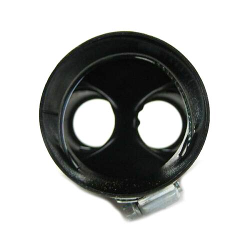 Autohobby 266 - Deflettore di scarico doppio, universale, in acciaio inox, fino a 57 mm di diametro, cromato
