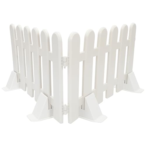 POPETPOP Valla Para Jardín 2 Piezas Valla De Jardín De Plástico Para Exteriores Pequeña Para Temporal Para Perros Al Aire (50 * 30 Cm)