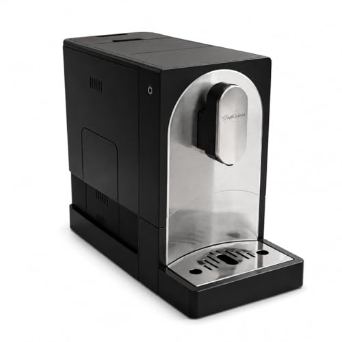 Image of PapaNicholas Bean-to-Brew Espresso Machine, Burr Grinder, Black