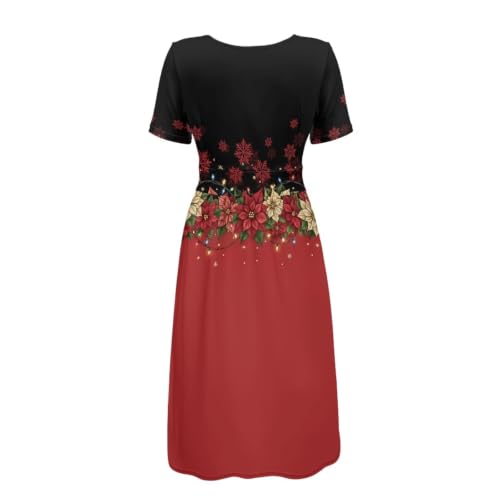 Image of Women's Summer Dresses Short Sleeve Formal Dresses with Pockets | Lightweight Quick‑Dry Soft Comfortable 2026 Fashion Dresses Loose Plus‑Size High‑Waisted