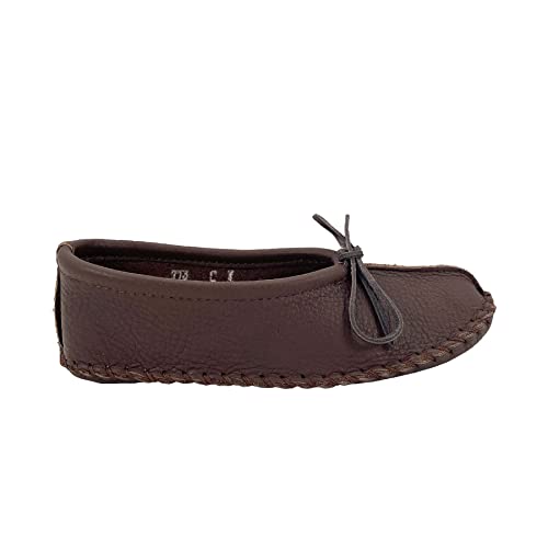 Laurentian Chief Women's Elk Hide Ballerina Moccasins4