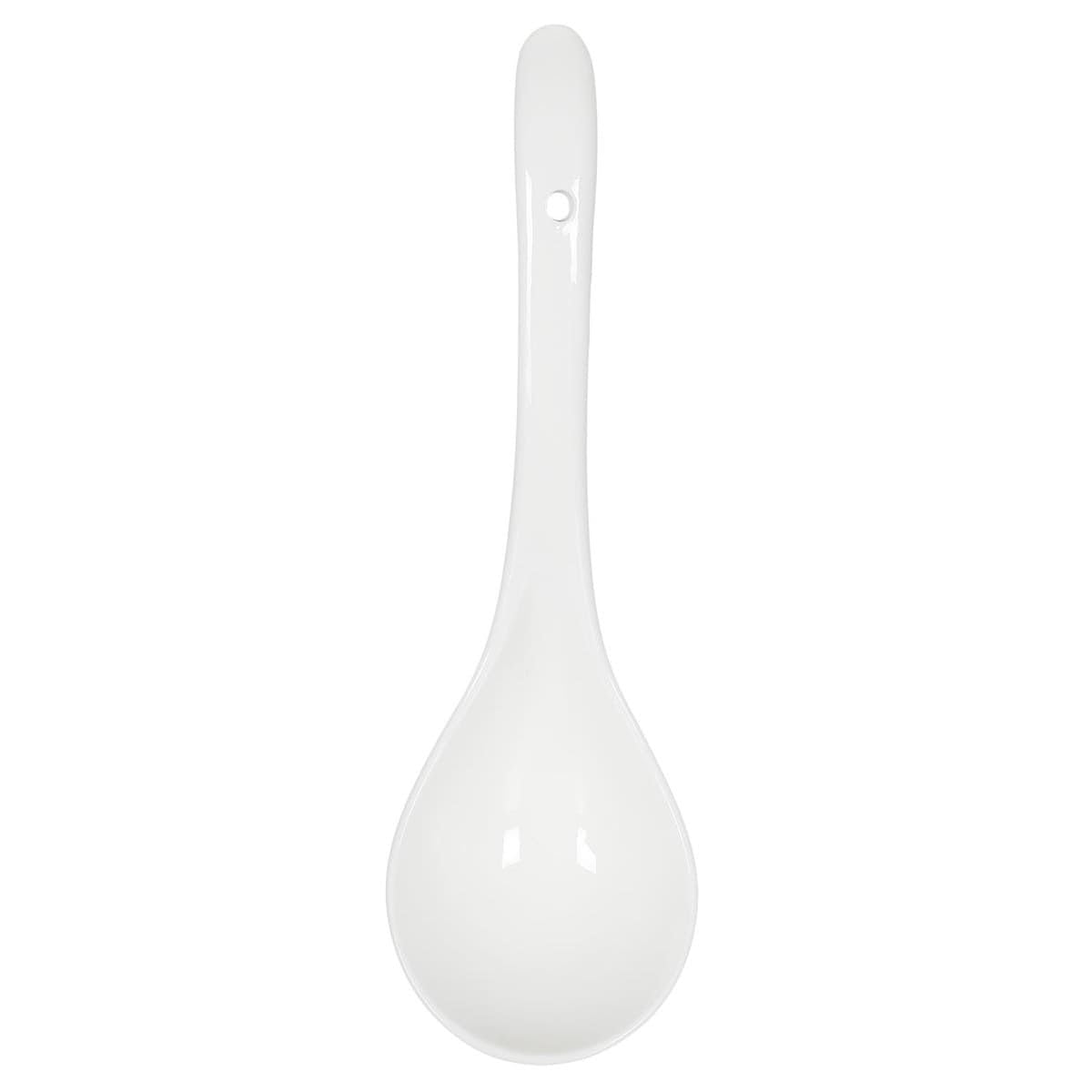 AltoBuy Service à Soupe en céramique Blanche avec soupière (2,7 L), louche et 6 Bols (25 cl)