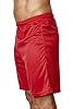 Athletic Sportswear Mens Football Shorts Running Jogging Sports Fitness Gym Athletic Shorts Size XS - 3XL (XS, Red) #2