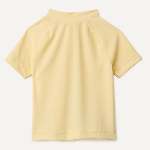 Image of Amazon Essentials Girls and Toddlers' Short Sleeve Slim Fit High-Neck Rashguard T-Shirt