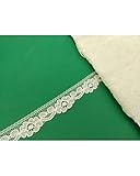 TOMASELLI MERCERIA Passmaneria Puntina Merletto Pizzo Valenciennes Rebrodè Alto Cm 1,5 - Crema