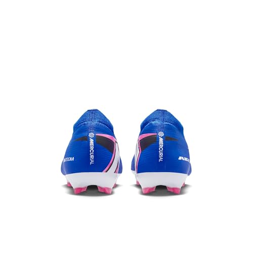 Nike Jr Zm Vapor 16 Pro FG, zapatillas de fútbol para césped natural en color azul y blanco 2