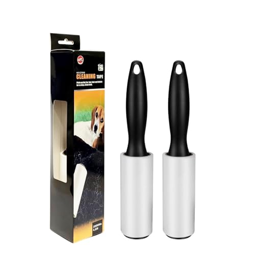 Image of AIPL Lint Rollers Tape for Pet Hair, Sticky, Remover for Couch, Clothes Furniture and Carpet. Dog Hair Remover Cat Hair, Animal Fur, Fuzz. 2 Large Lint Rollers