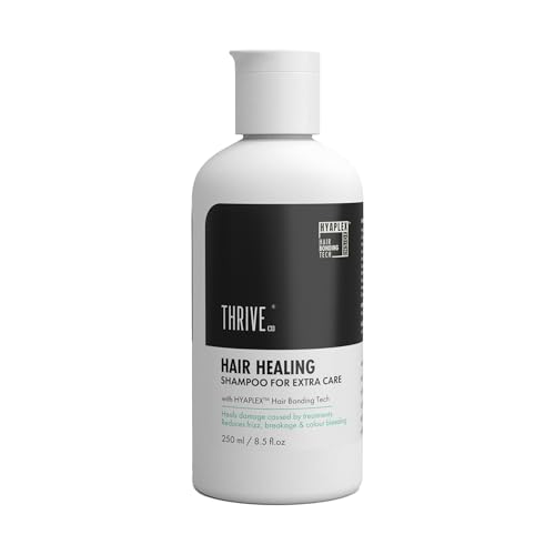 ThriveCo Damage Repair Hair Healing Shampoo | for Dry & Frizzy Hair | Bond Repair for Chemically Treated & Colored Hair | Nourishes, Softens & Smoothens | 250ml