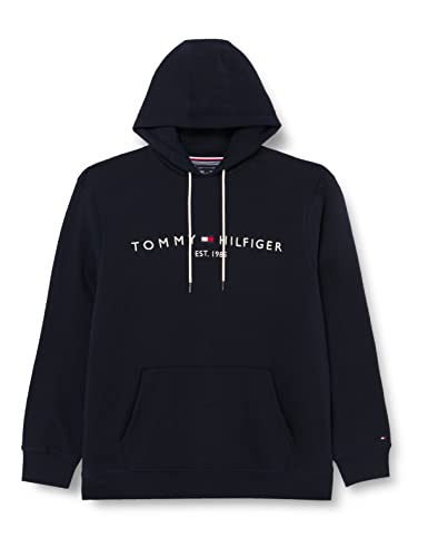 Tommy Hilfiger Herren Hoodie mit Kapuze, Blau (Desert Sky), XXL