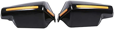 1Pair Motorcycle Handguard Hand Guards, Universal 7/8" Handlebar Handguard Handle Protector Wind Cold Protector Guard Windshield Deflectors (Black)