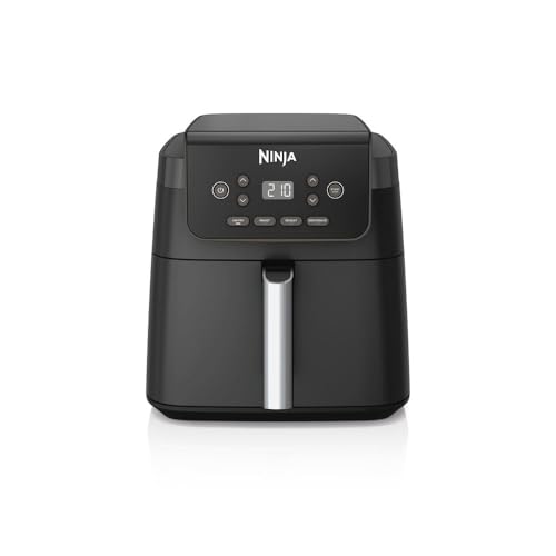 Ninja Friteuse à air chaud 6,2L sans huile, grand tiroir carré, rôtissoire, friteuse, friteuse à air chaud, séchage, chauffage, numérique, antiadhésif,...