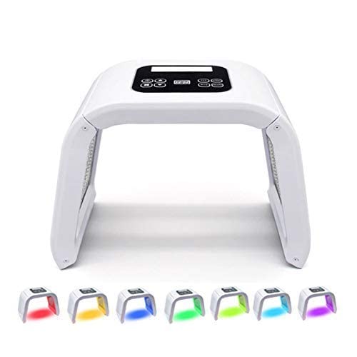Omanle LED Facial Photon Therapy Device LED Light Therapy Machine, White-image-43