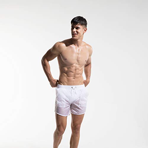 Men's Super Thin Transparent Solid Board Shorts with Pocket2