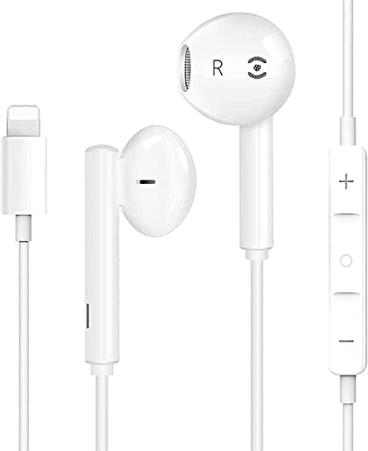 Auriculares Iphone Auriculares para iPhone,Auriculares con Aislamiento de Ruido Soporte Control de Volumen de Llamadas,Cascos iPhone...