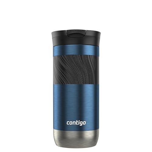 Image of Contigo Byron 2.0 Stainless Steel Travel Mug, 16 oz, 2-pack, Blueberry; Macaroon