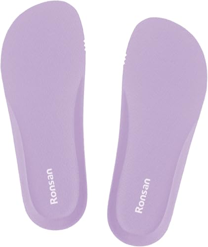 Image of Ronsan Shoe Insoles of Clog Garden Shoes, Extra Wide Barefoot Shoe Inserts Pads for Nurse Shoes, Garden Work Sandals, Thin Replacement Insoles for Women 10 / Men Size 8, Pink