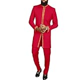 africa-pride Suit for Men Dashiki Coats and Ankara Pants 2 Piece Set Wedding Evening Outfits Slim Fit Outwear Jacket Clothes R46A Large